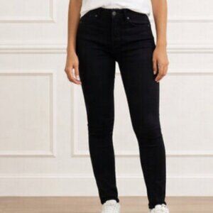GAP Like-New True Skinny Mid-Rise Ankle Black Jeans